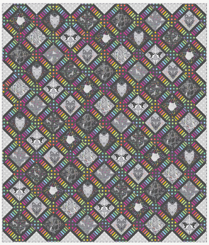 CROSSROADS Quilt Kit feat. Graywork by Tula Pink