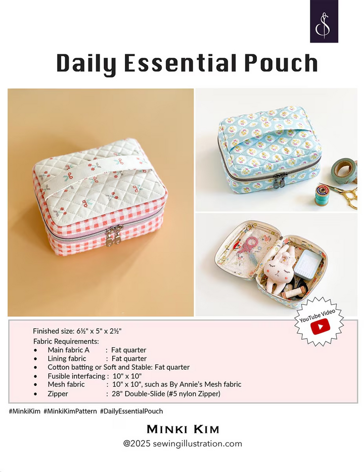 MINKI KIM Daily Essential Pouch Pattern