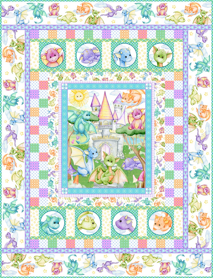 DRAGON FRIENDS Quilt Kit