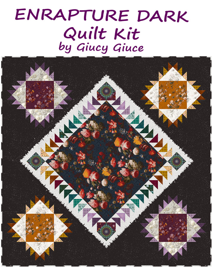 ENRAPTURE DARK Quilt Kit by Giucy Giuce