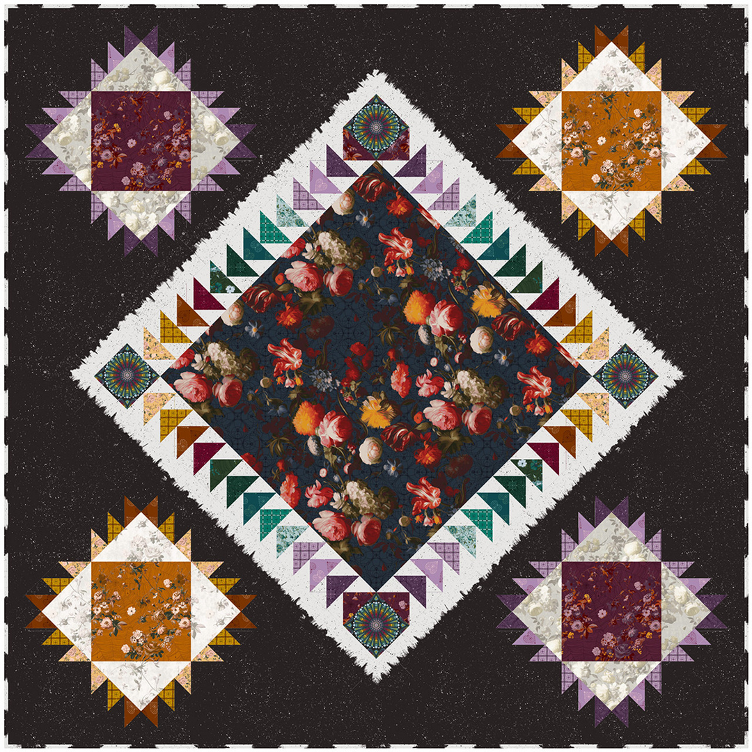 ENRAPTURE DARK Quilt Kit by Giucy Giuce
