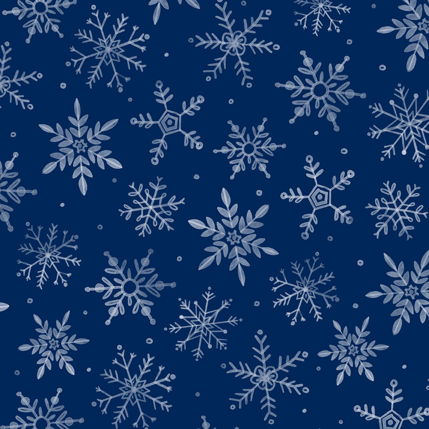 First Frost DEEP BLUE 108-Inch Wide Backing Fabric (1 yd)