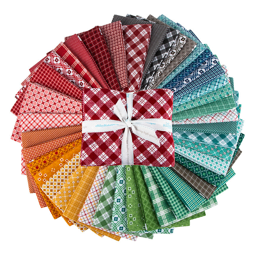 BEE PLAIDS Fat Quarter Bundle Precuts by LORI HOLT