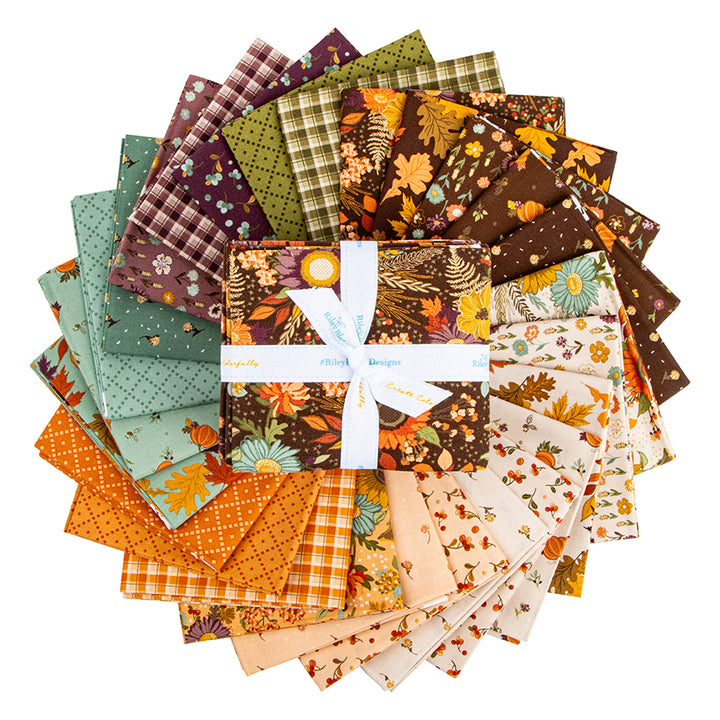 The AWE OF AUTUMN Fat Quarter Bundle Precuts by Sandy Gervais