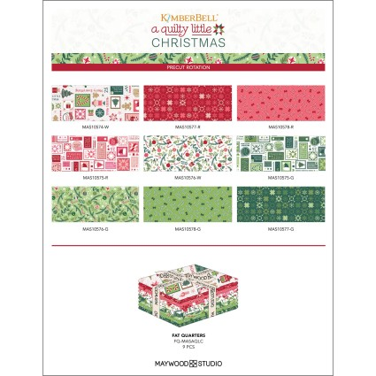 A QUILTY LITTLE CHRISTMAS Fat Quarter Bundle