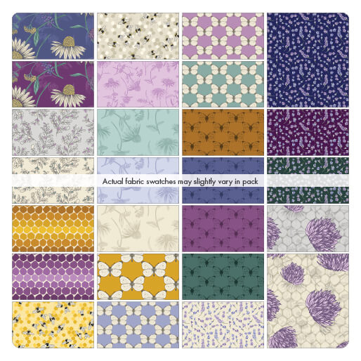 BEE HAVEN Fat Quarter Bundle Precuts by Rachel Rossi Designs