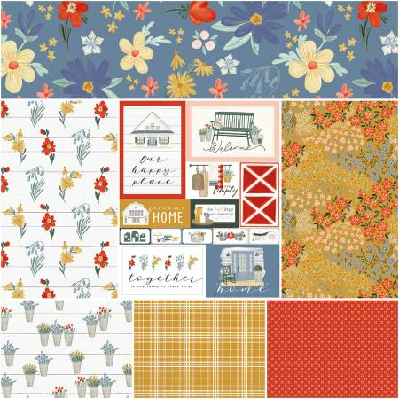 FARMHOUSE SUMMER 2.5" Rolie Polie Strips Precuts by ECHO PARK