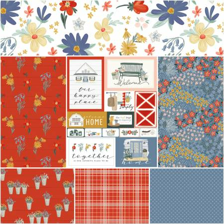 FARMHOUSE SUMMER 2.5" Rolie Polie Strips Precuts by ECHO PARK