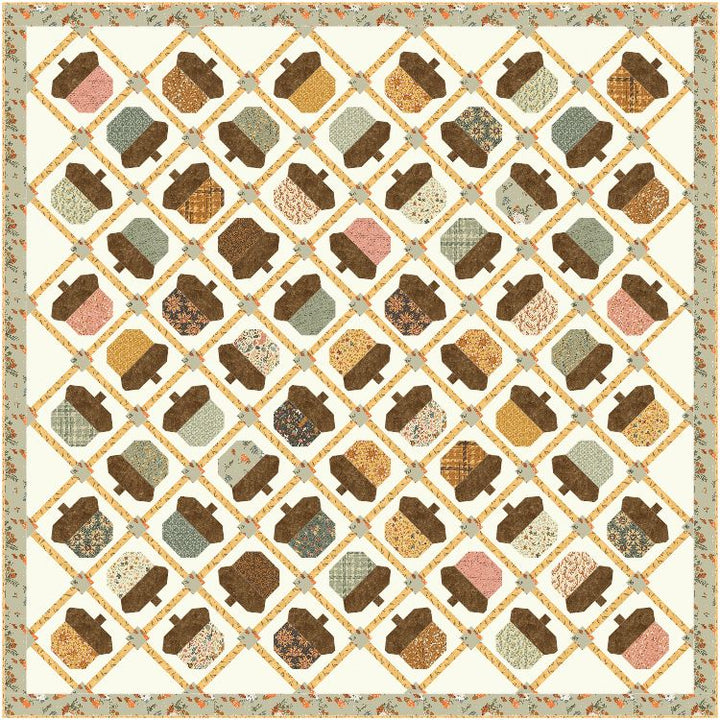 ACORN TUMBLE Quilt Kit featuring Acorn Hallow by Basic Gray
