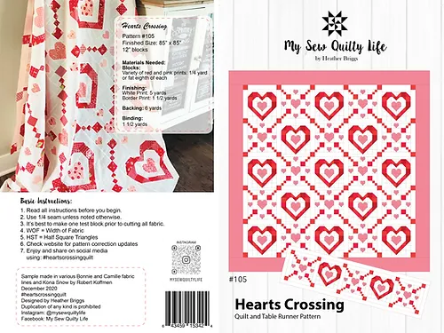 Hearts Crossing Quilt Pattern