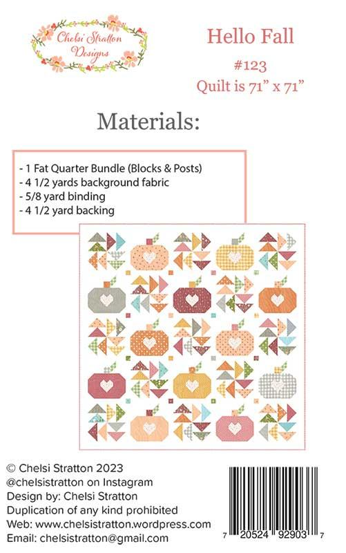 Hello Fall Quilt Pattern