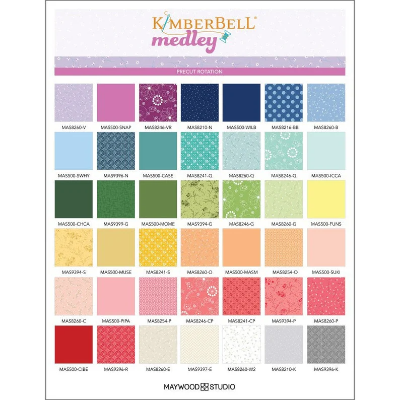 Kimberbell Basics - KIM'S PICKS MEDLEY Fat Quarter Bundle by Maywood Studios