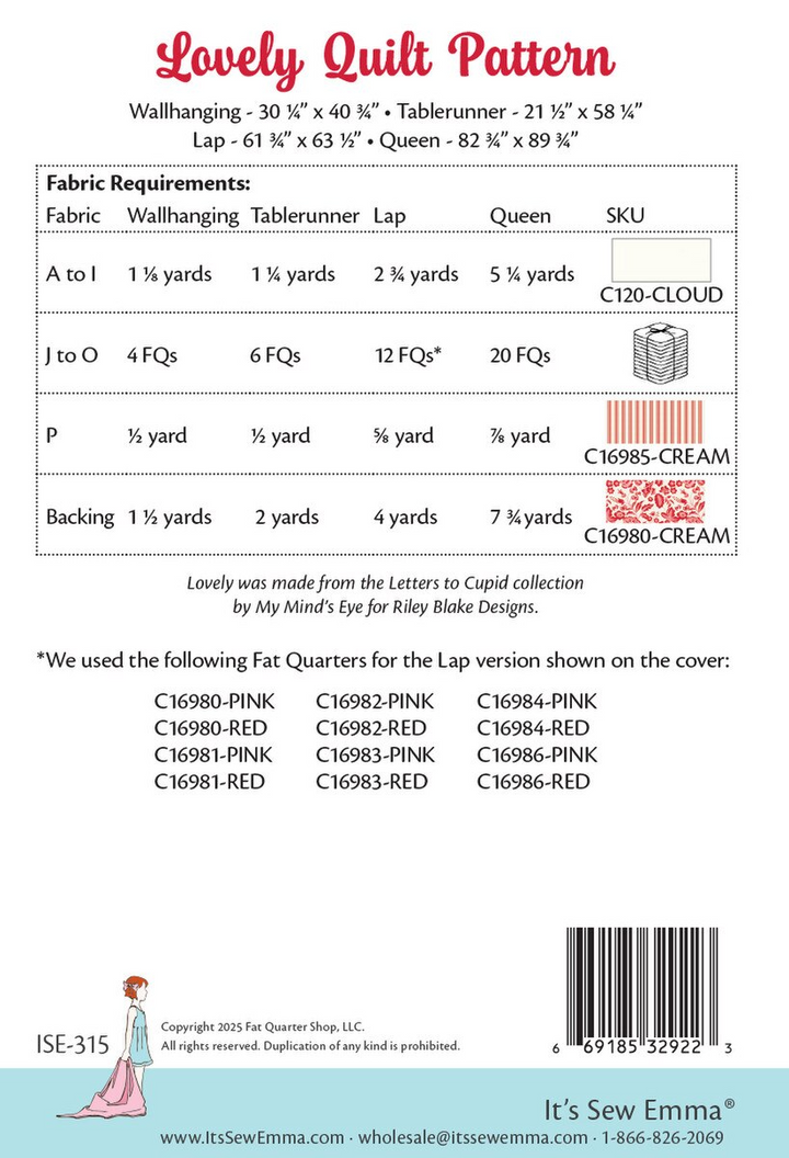 LOVELY Quilt Pattern from It's Sew Emma