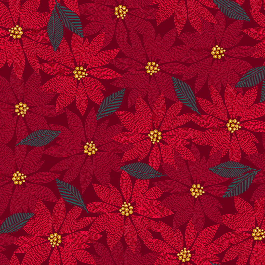HOLIDAY STITCHES Fat Quarer Bundle by Maywood Studios