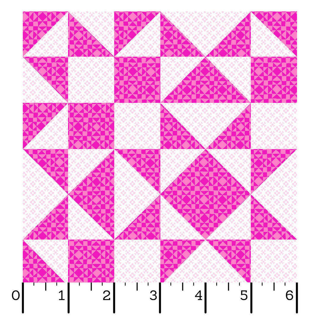 Colorblocks Party: TWINKLE MAGENTA PINK 108-Inch Backing Fabric (1 yd)