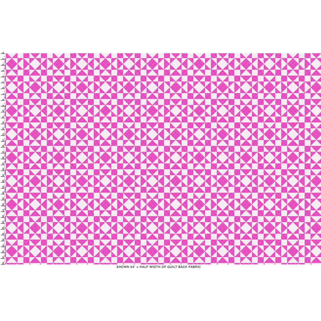 Colorblocks Party: TWINKLE MAGENTA PINK 108-Inch Backing Fabric (1 yd)