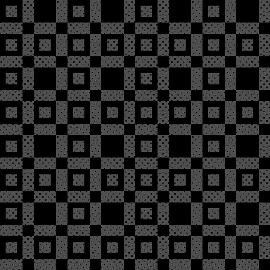 Colorblocks Party: CHECKERS BLACK GRAY 108-Inch Backing Fabric (1 yd)