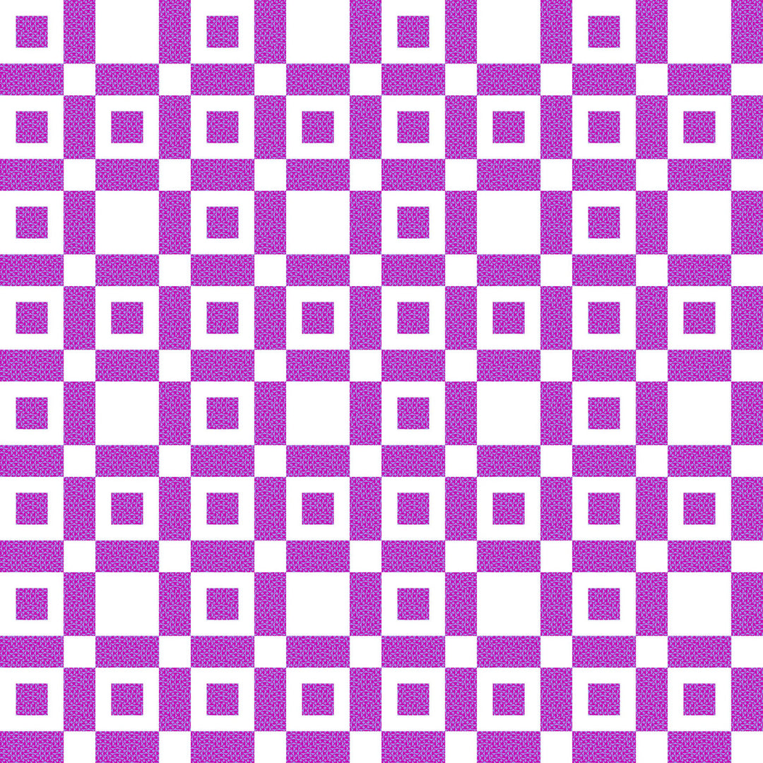 Colorblocks Party: CHECKERS VIOLET WHITE 108-Inch Backing Fabric (1 yd)