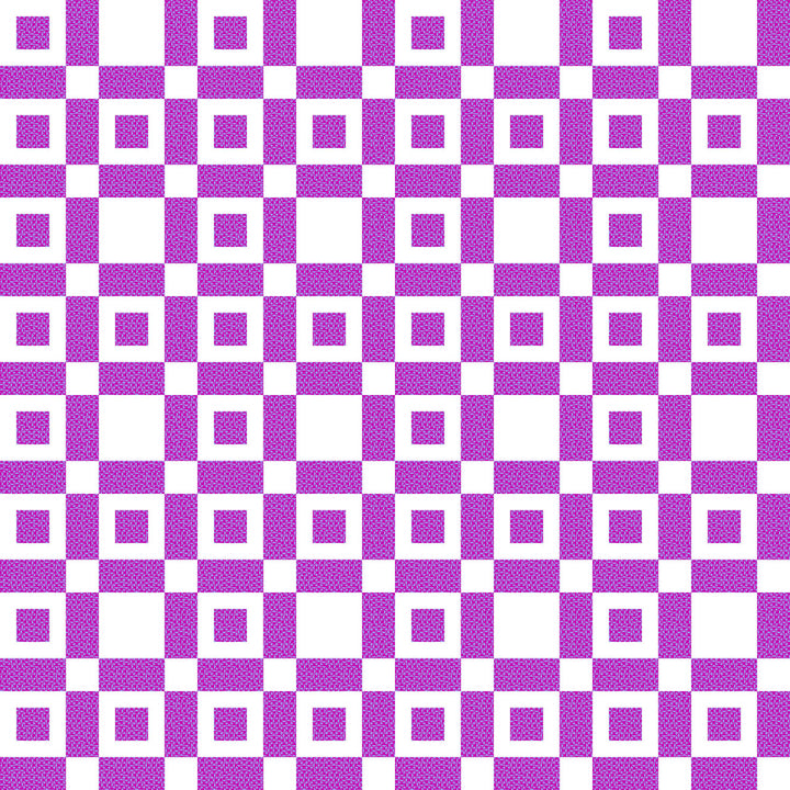 Colorblocks Party: CHECKERS VIOLET WHITE 108-Inch Backing Fabric (1 yd)