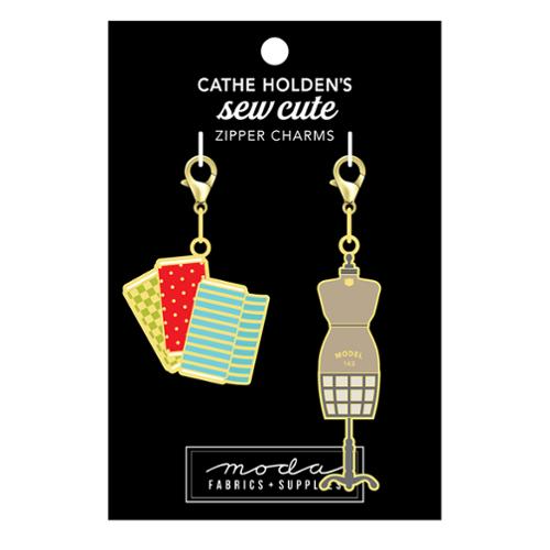 Mannequin and Bolts Zipper Charms by Cathe Holden
