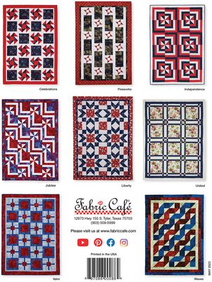 Make it Patriotic with 3-Yard Quilts Pattern Book #032342