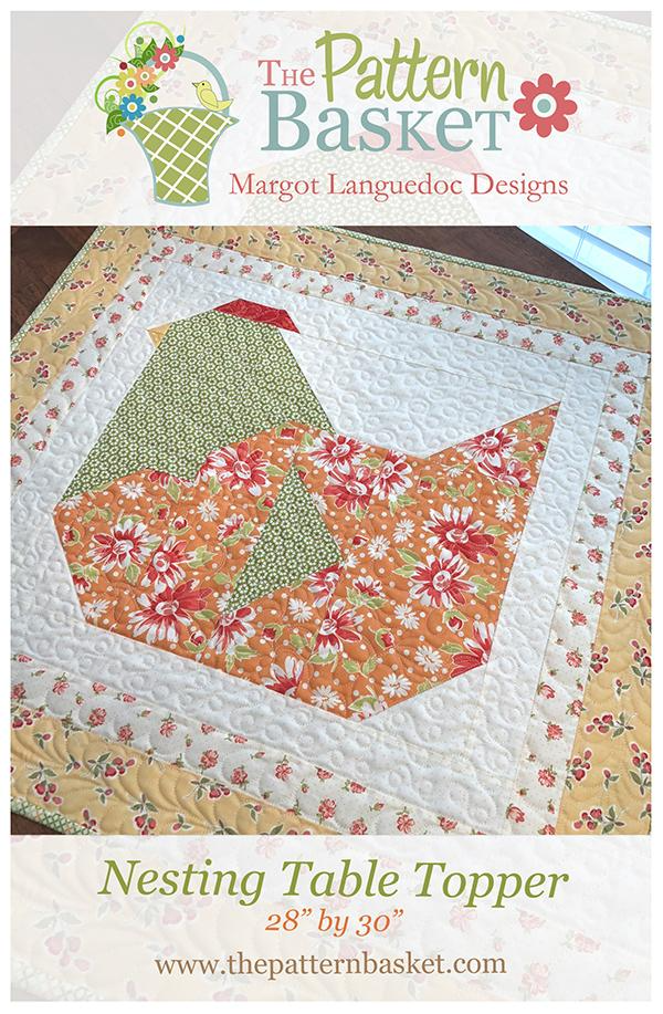 NESTING TABLE TOPPER Quilt Pattern by The Pattern Basket