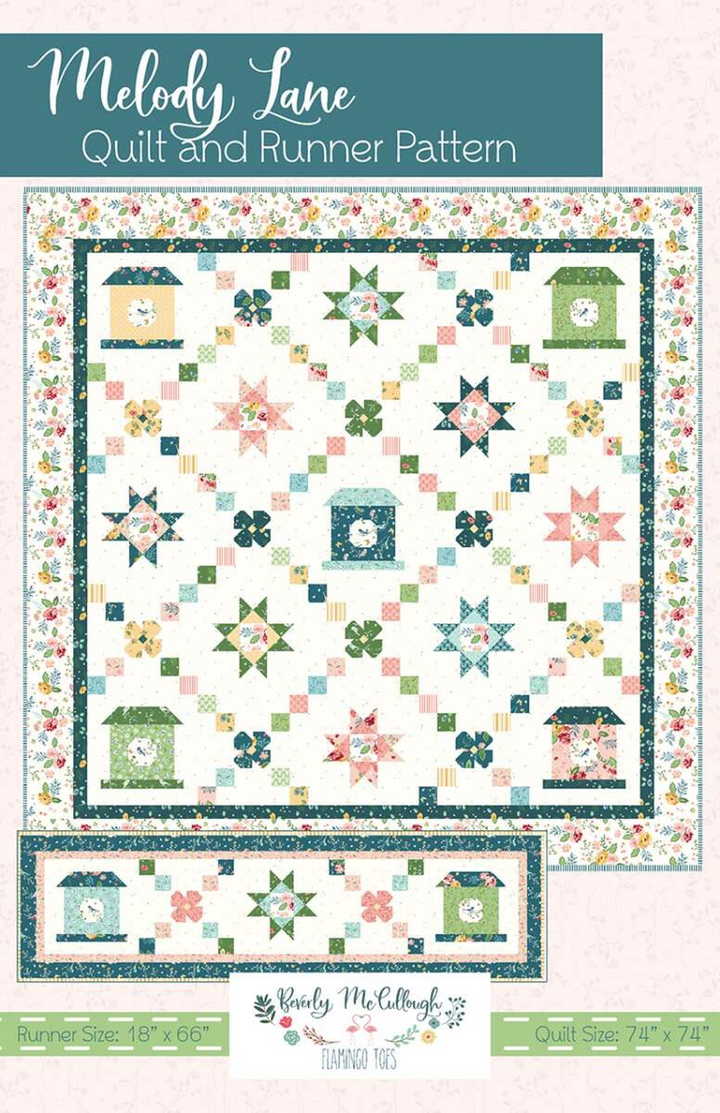 MELODY LANE Quilt and Table Runner Pattern