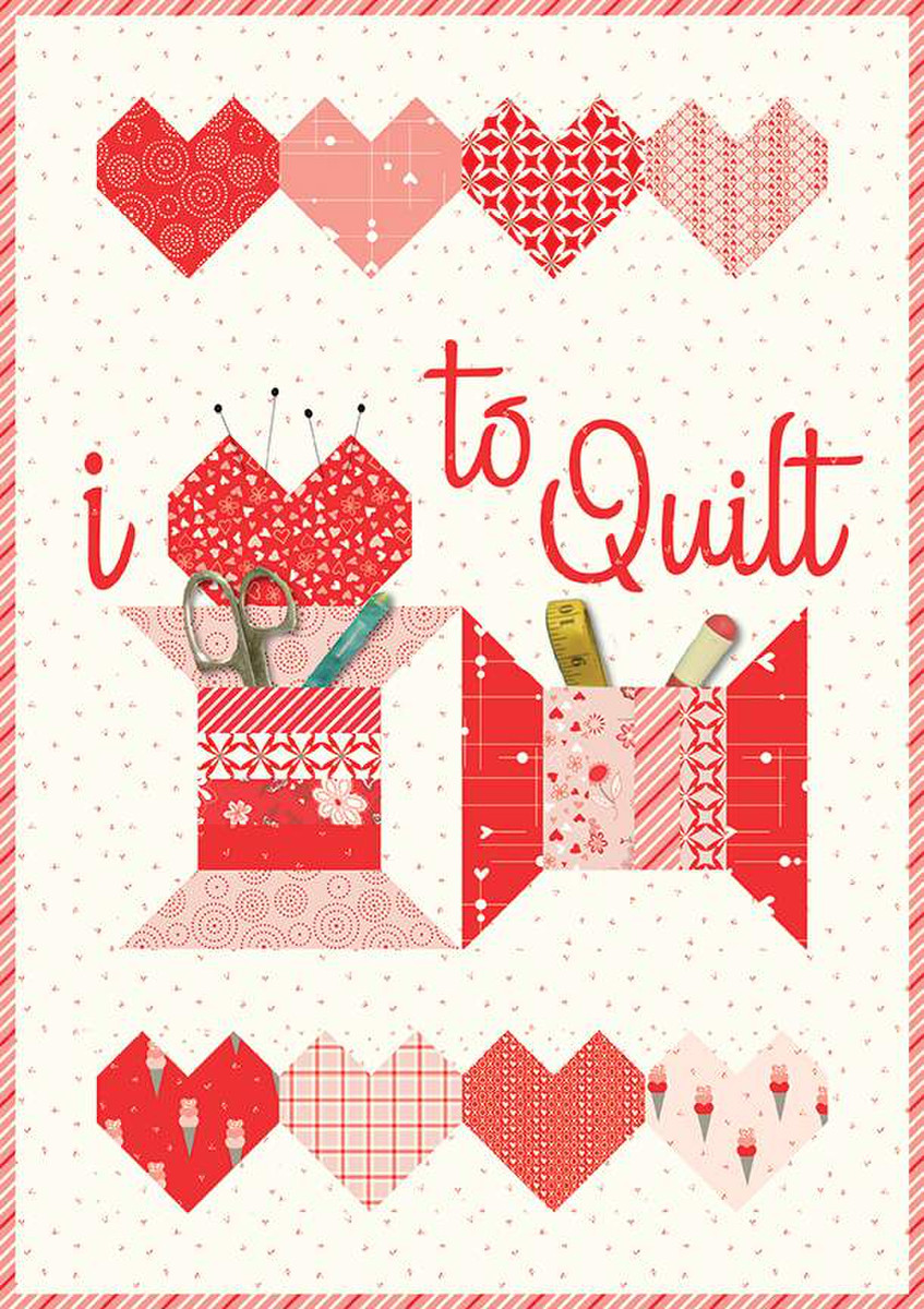 I LOVE TO QUILT Wall Hanging Pattern by Sandy Gervais