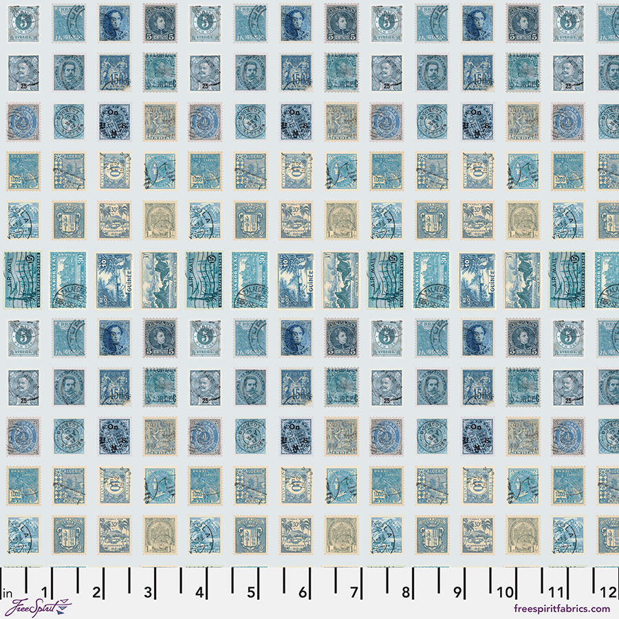 Eclectic Elements Palette: BLUE Half-Yard Bundle by Tim Holtz