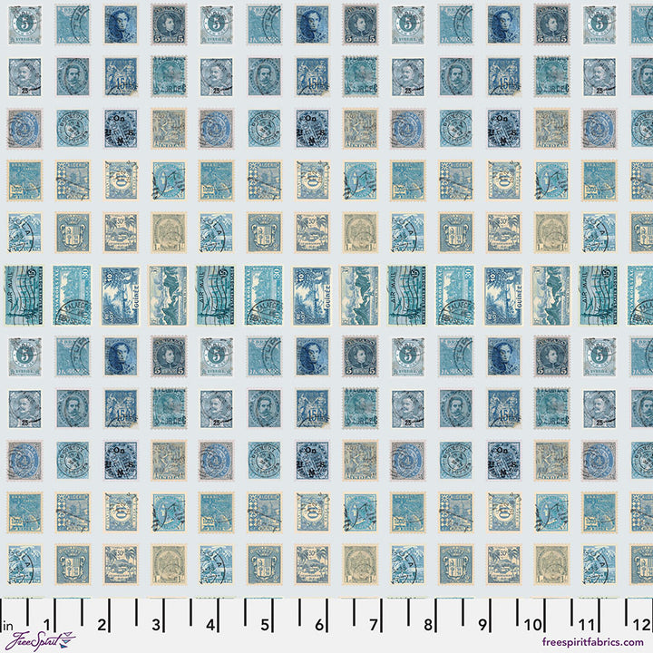 Eclectic Elements Palette: BLUE Half-Yard Bundle by Tim Holtz