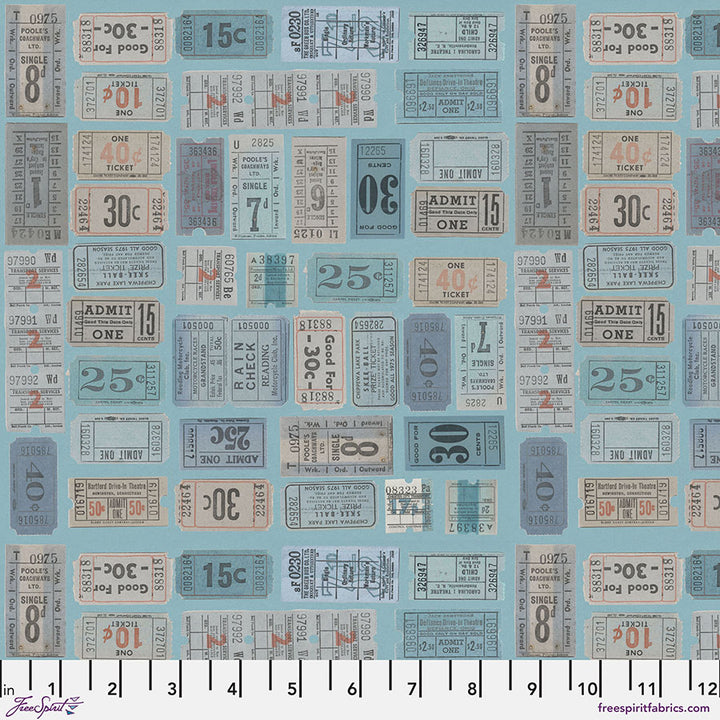 Eclectic Elements Palette: BLUE Half-Yard Bundle by Tim Holtz