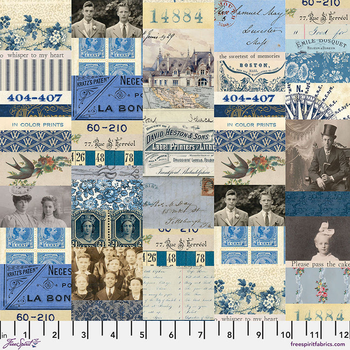 Eclectic Elements Palette: INDIGO Half-Yard Bundle by Tim Holtz