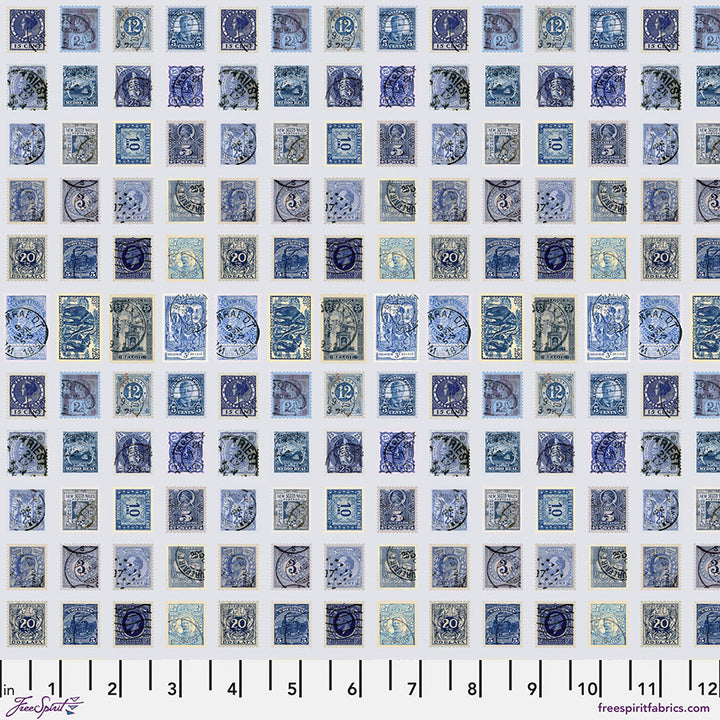 Eclectic Elements Palette: INDIGO Half-Yard Bundle by Tim Holtz