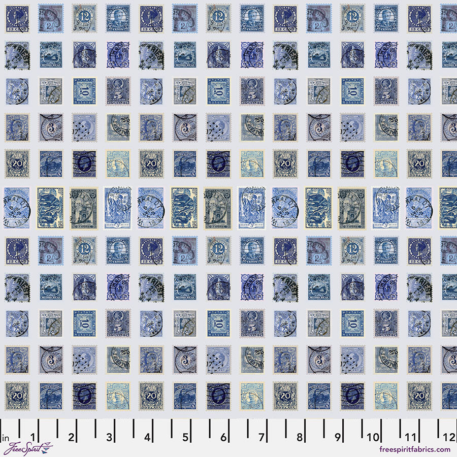 Eclectic Elements Palette: INDIGO Fat Quarter Bundle by Tim Holtz