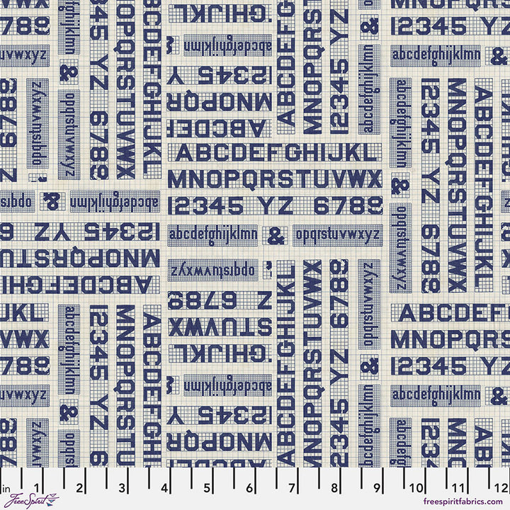 Eclectic Elements Palette: INDIGO Half-Yard Bundle by Tim Holtz