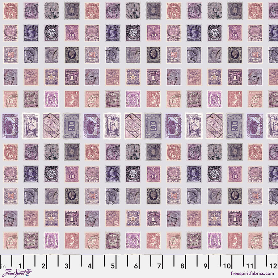 Eclectic Elements Palette: PURPLE Fat Quarter Bundle by Tim Holtz