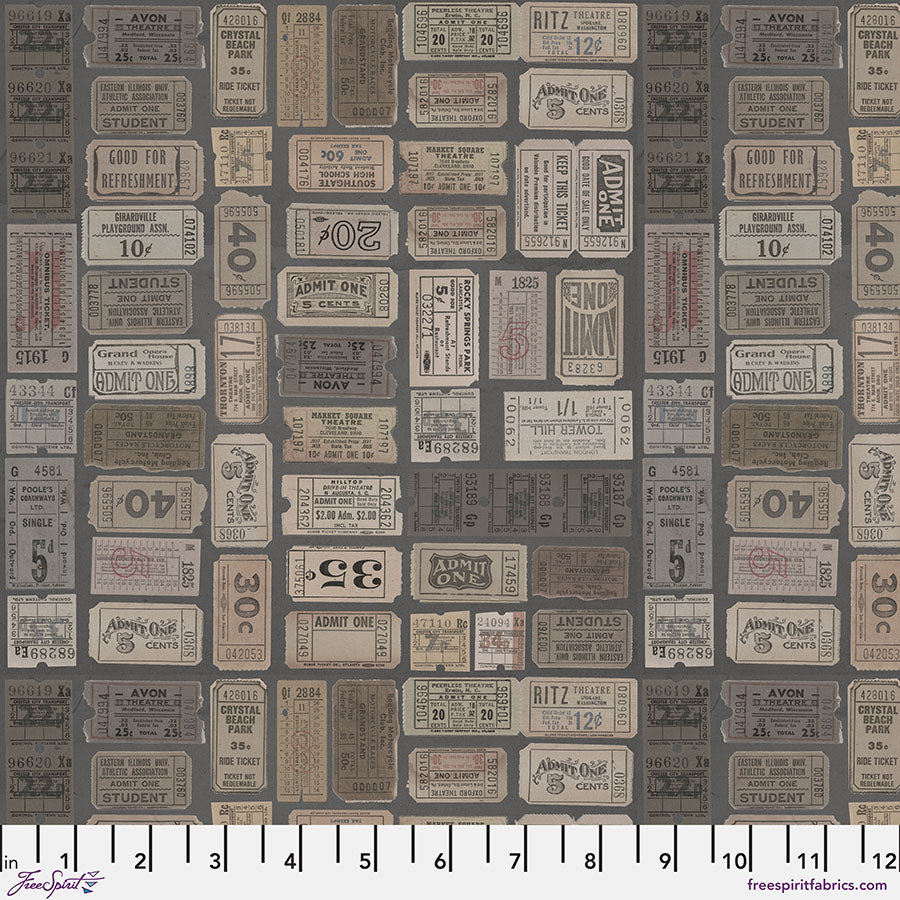 Eclectic Elements Palette: CHARCOAL Fat Quarter Bundle by Tim Holtz