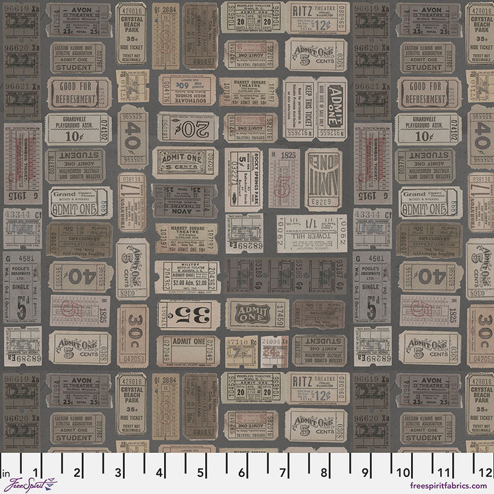 Eclectic Elements Palette: CHARCOAL Fat Quarter Bundle by Tim Holtz