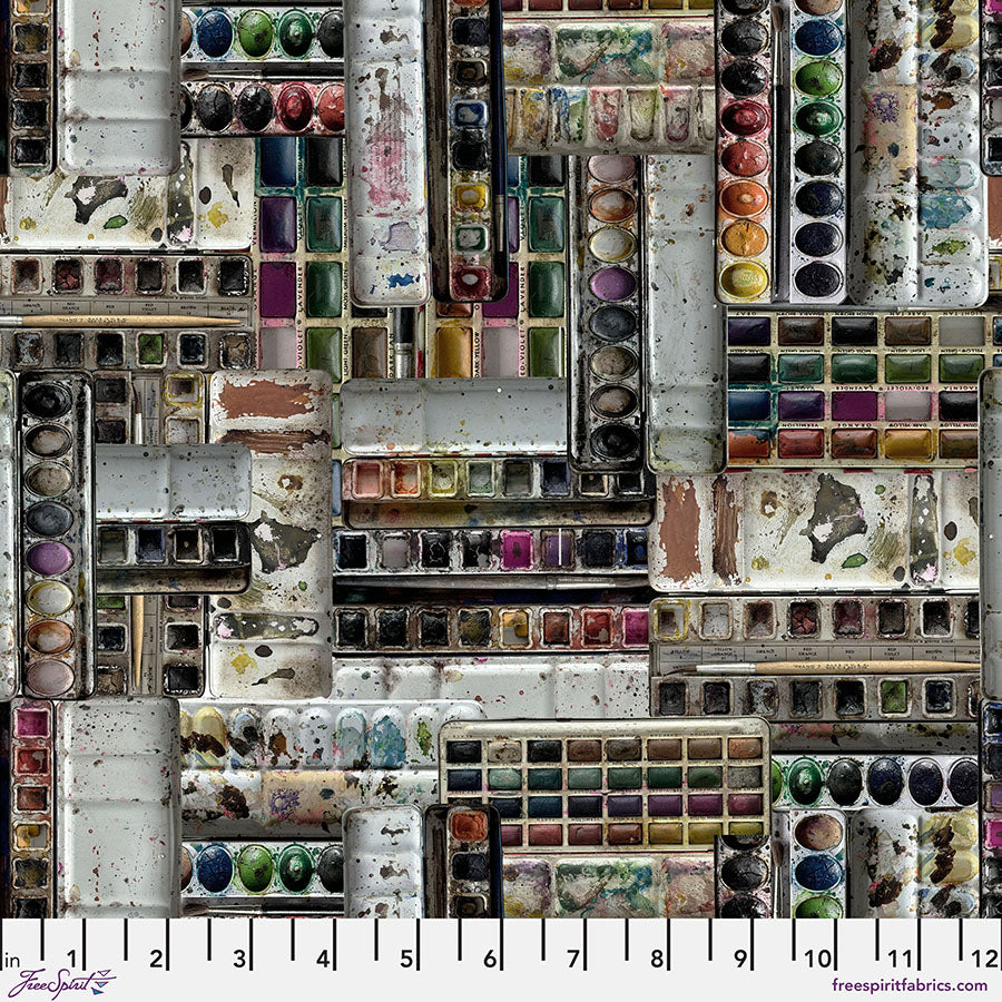 Eclectic Elements Palette: MULTI Fat Quarter Bundle by Tim Holtz