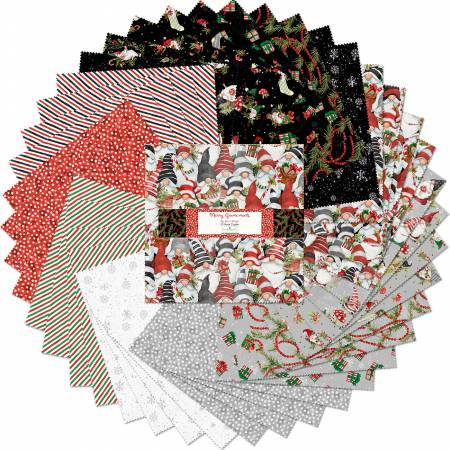 MERRY GNOME-MENTS 10 Karat Gems 10-Inch Precuts by Wilmington Prints