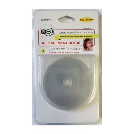 QUILTERS SELECT Rotary Blade Replacements - 60mm (3 pk)