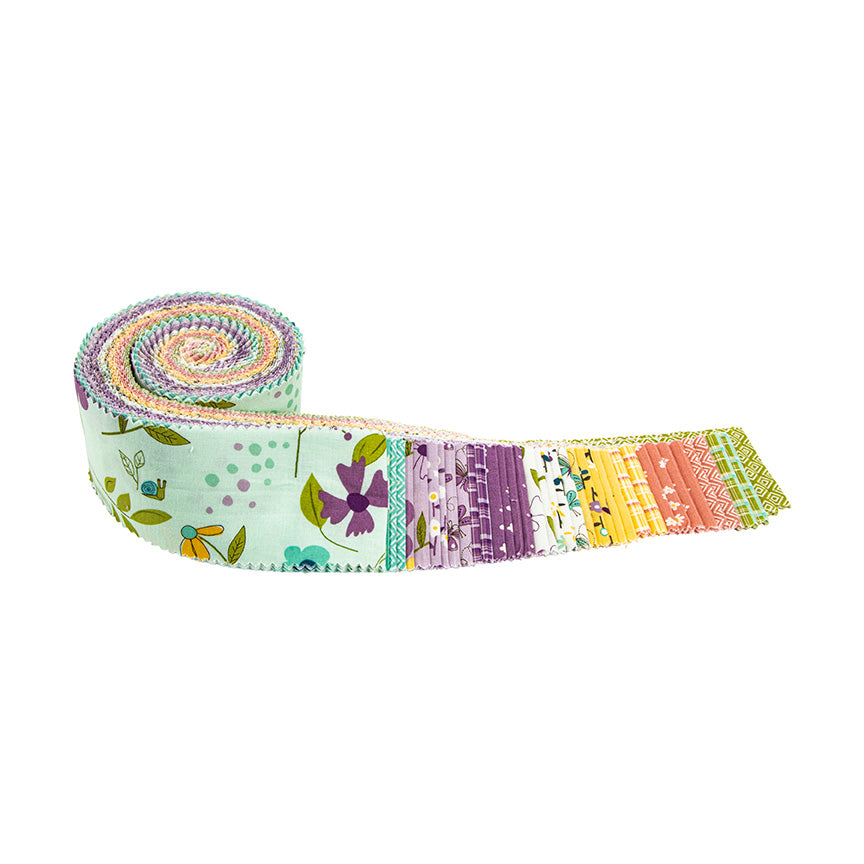 HELLO SPRING 2.5" Rolie Polie Strips by SANDY GERVAIS