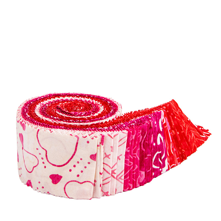 Expressions Batiks LOVE PUNCH 2.5-Inch Rolie Polie Precuts