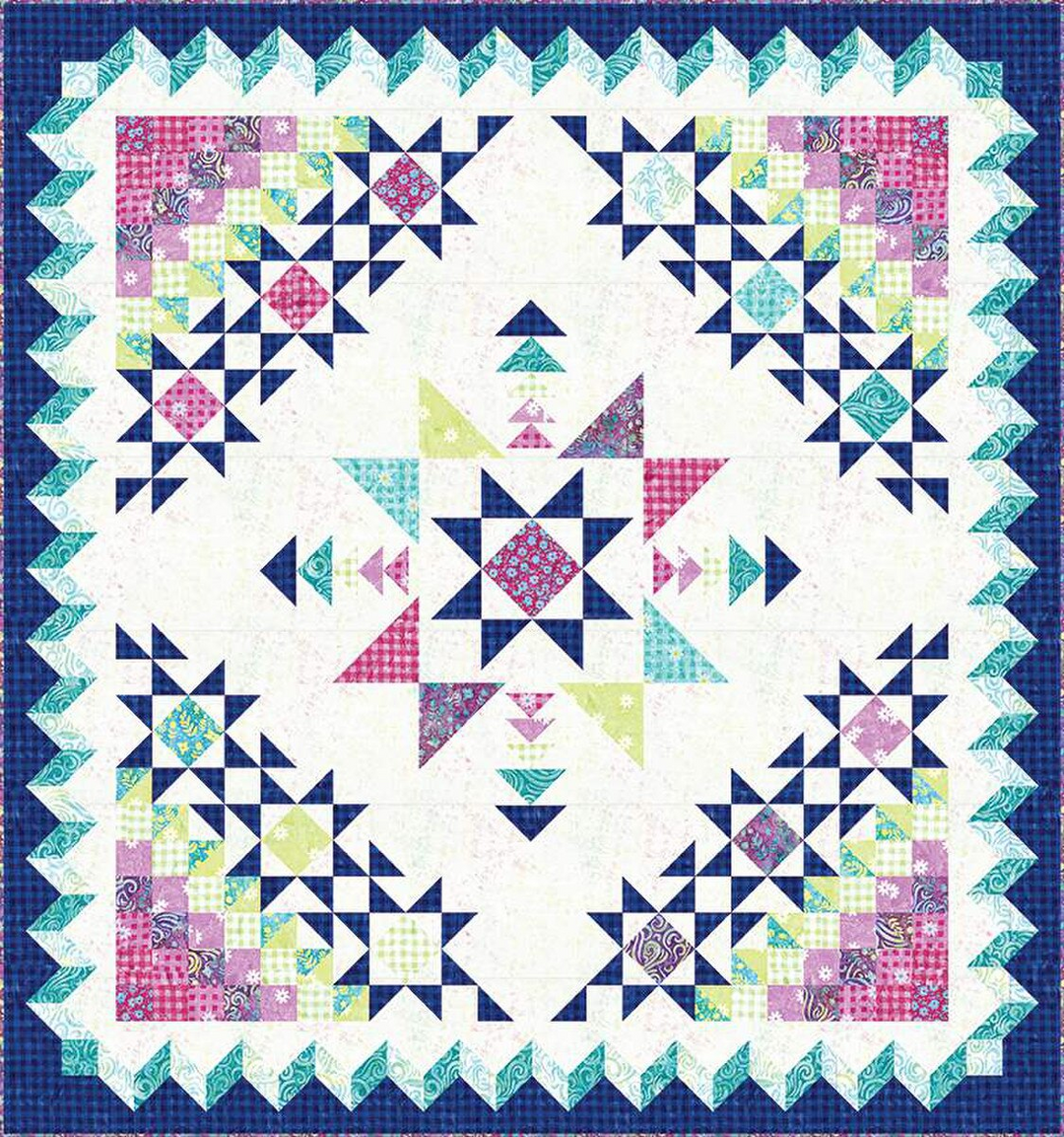RAIINBOW SPARKLES Quilt Pattern by Blooming Boldly Designs