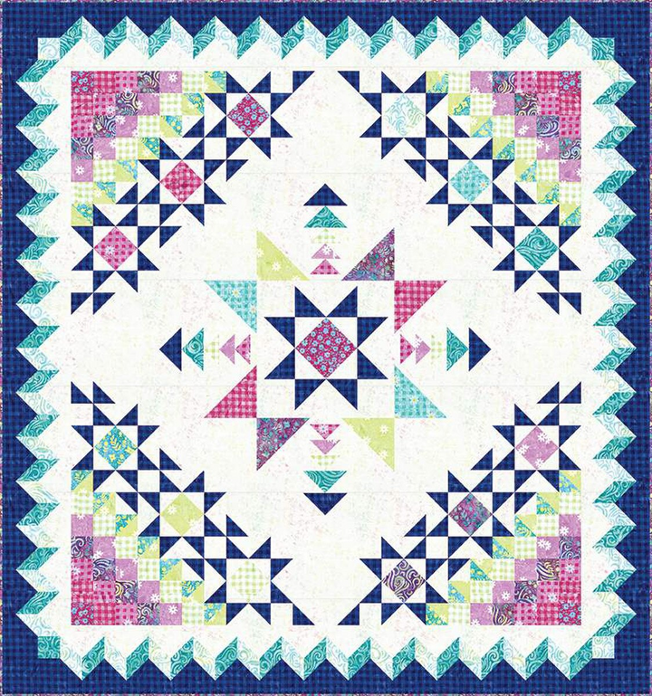 RAIINBOW SPARKLES Quilt Pattern by Blooming Boldly Designs