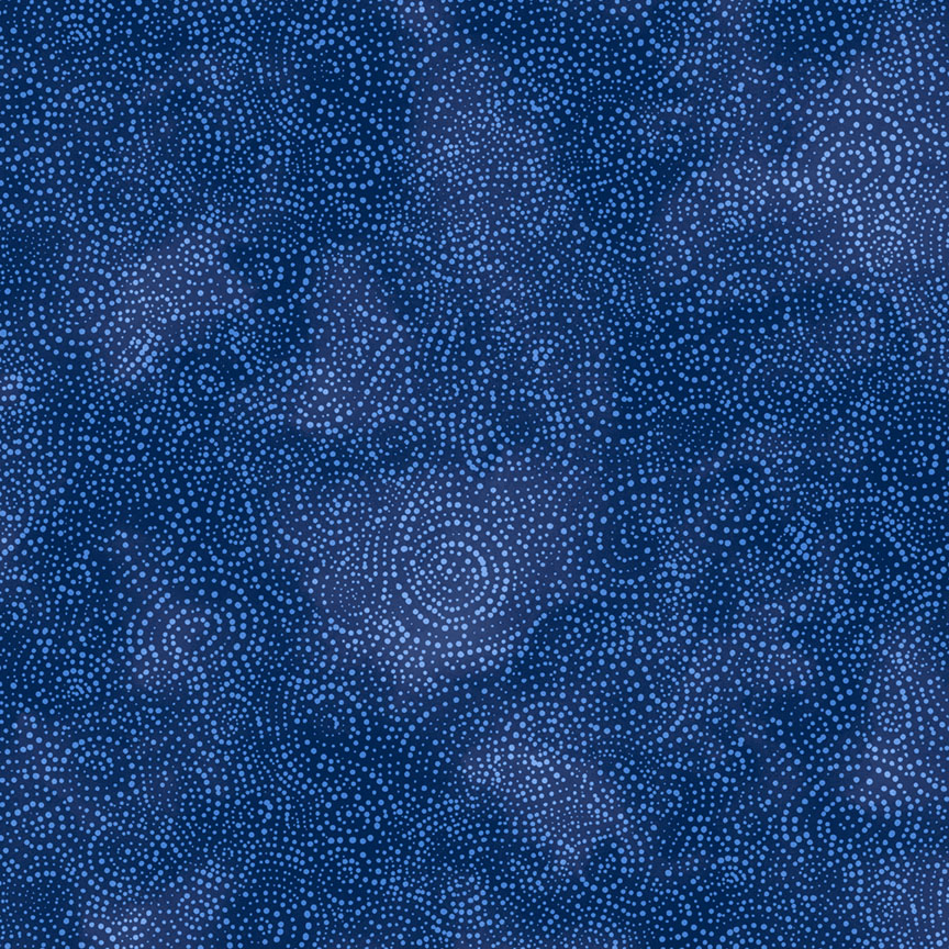 SOLSTICE Flannel DEEP BLUE Serene Swirls 108-Inch Wide Backing Fabric (1 yd)