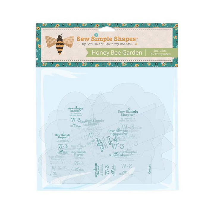 HONEY BEE GARDEN Quilt Kit with Complete Fat Quarter Bundle and Sew Simple Shapes  by Lori Holt