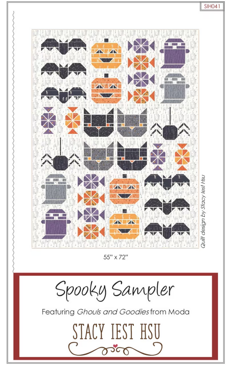 SPOOKY SAMPLER Quilt Pattern by STACY IEST HSU