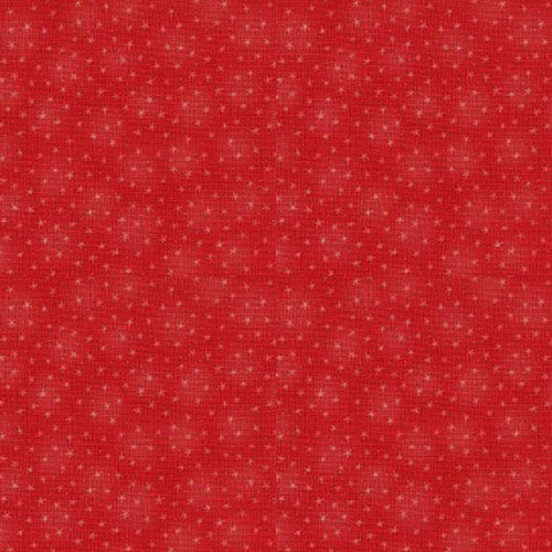 Starlet: RED SMALL STARS Fabric (1/2 yd)