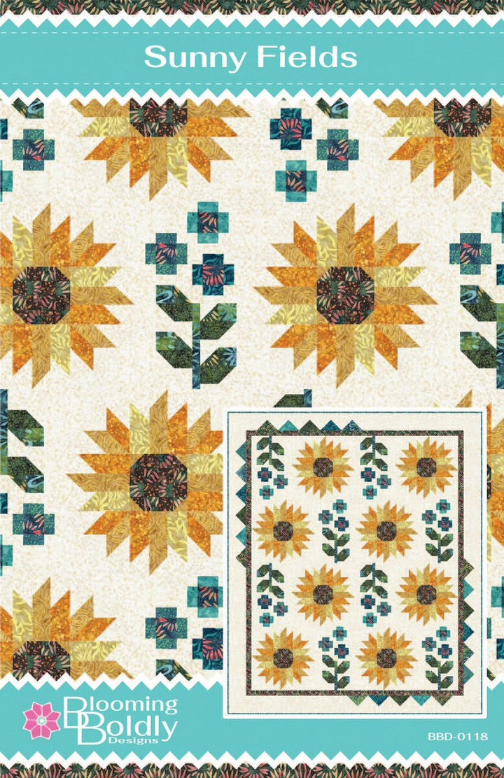 SUNNY FIELDS Quilt Pattern by Blooming Boldly Designs